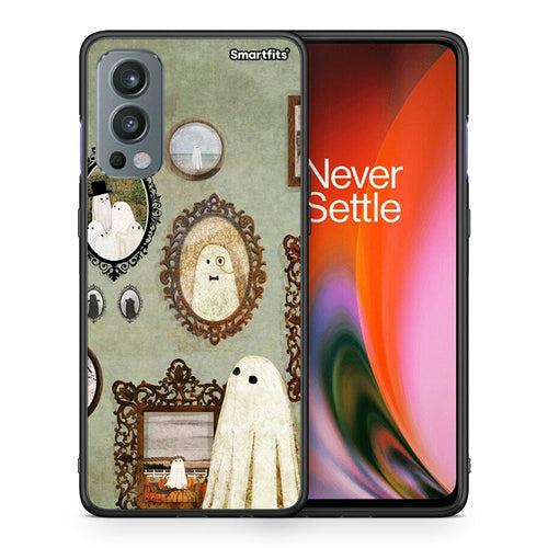 Θήκη OnePlus Nord 2 5G Halloween Ghost Season από τη Smartfits με σχέδιο στο πίσω μέρος και μαύρο περίβλημα | OnePlus Nord 2 5G Halloween Ghost Season case with colorful back and black bezels