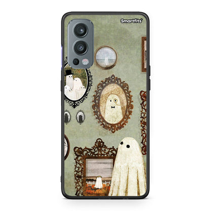 OnePlus Nord 2 5G Halloween Ghost Season Θήκη από τη Smartfits με σχέδιο στο πίσω μέρος και μαύρο περίβλημα | Smartphone case with colorful back and black bezels by Smartfits