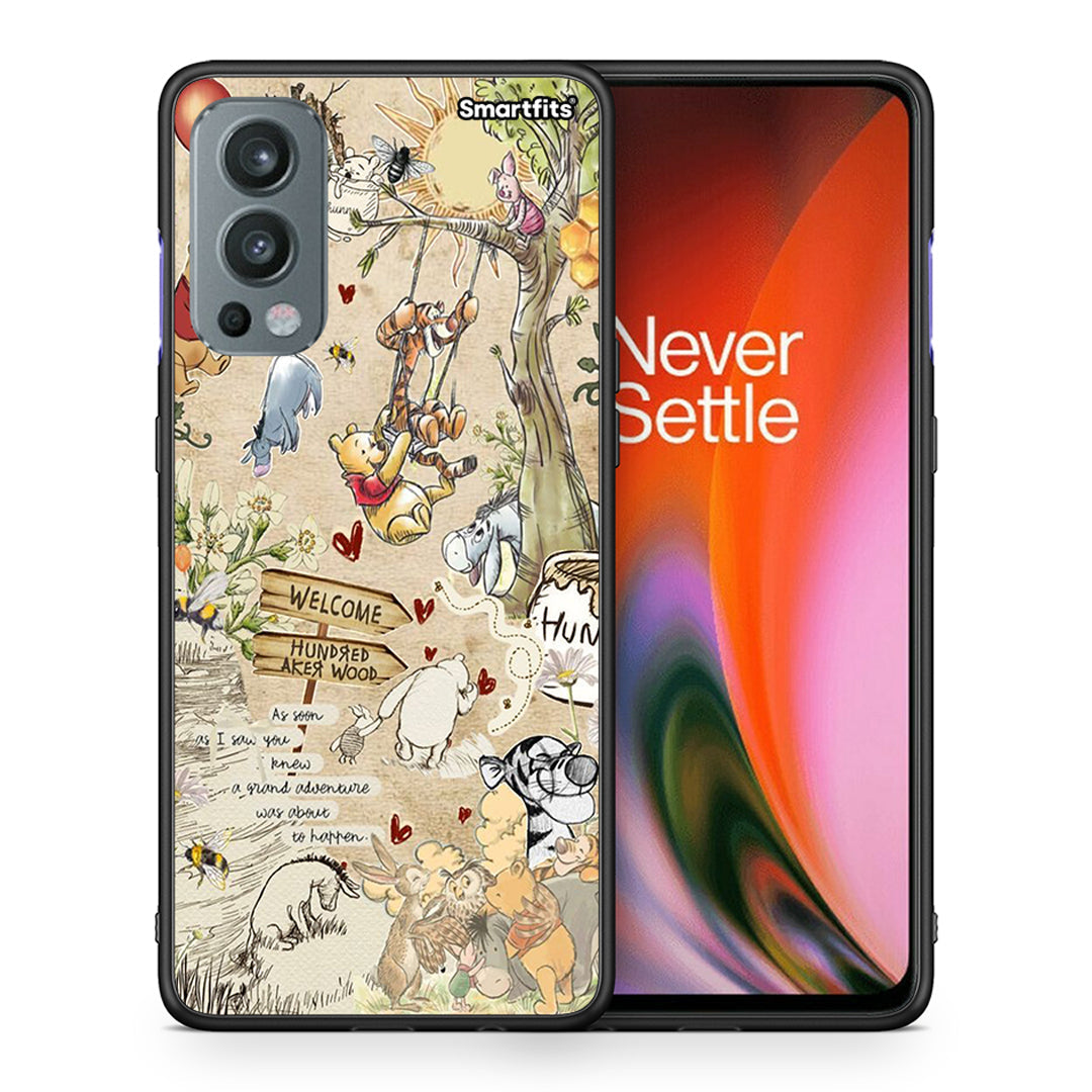 Θήκη OnePlus Nord 2 5G Happy Friends από τη Smartfits με σχέδιο στο πίσω μέρος και μαύρο περίβλημα | OnePlus Nord 2 5G Happy Friends case with colorful back and black bezels