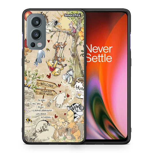 Θήκη OnePlus Nord 2 5G Happy Friends από τη Smartfits με σχέδιο στο πίσω μέρος και μαύρο περίβλημα | OnePlus Nord 2 5G Happy Friends case with colorful back and black bezels