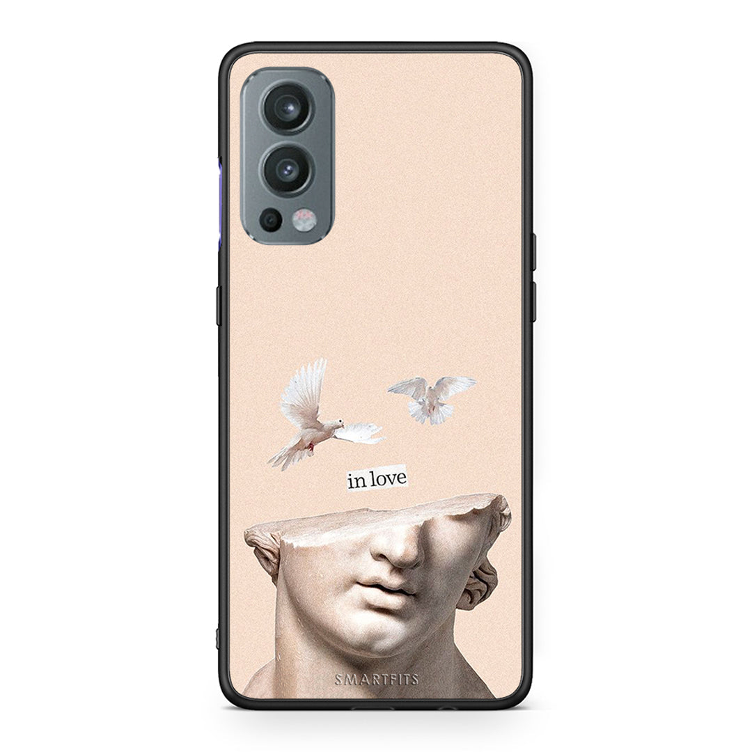 OnePlus Nord 2 5G In Love θήκη από τη Smartfits με σχέδιο στο πίσω μέρος και μαύρο περίβλημα | Smartphone case with colorful back and black bezels by Smartfits