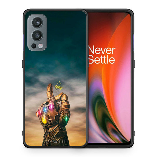 Θήκη OnePlus Nord 2 5G Infinity Snap από τη Smartfits με σχέδιο στο πίσω μέρος και μαύρο περίβλημα | OnePlus Nord 2 5G Infinity Snap case with colorful back and black bezels