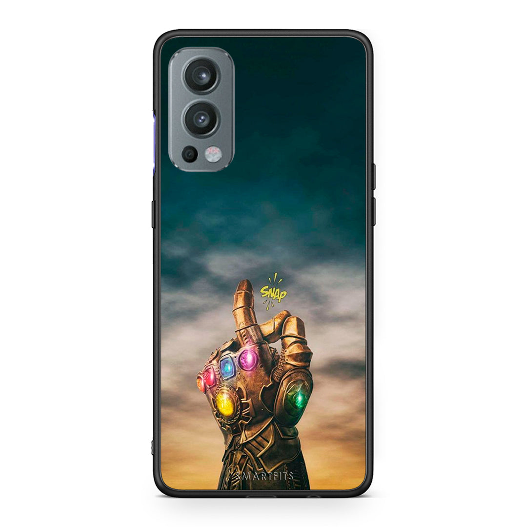 OnePlus Nord 2 5G Infinity Snap θήκη από τη Smartfits με σχέδιο στο πίσω μέρος και μαύρο περίβλημα | Smartphone case with colorful back and black bezels by Smartfits
