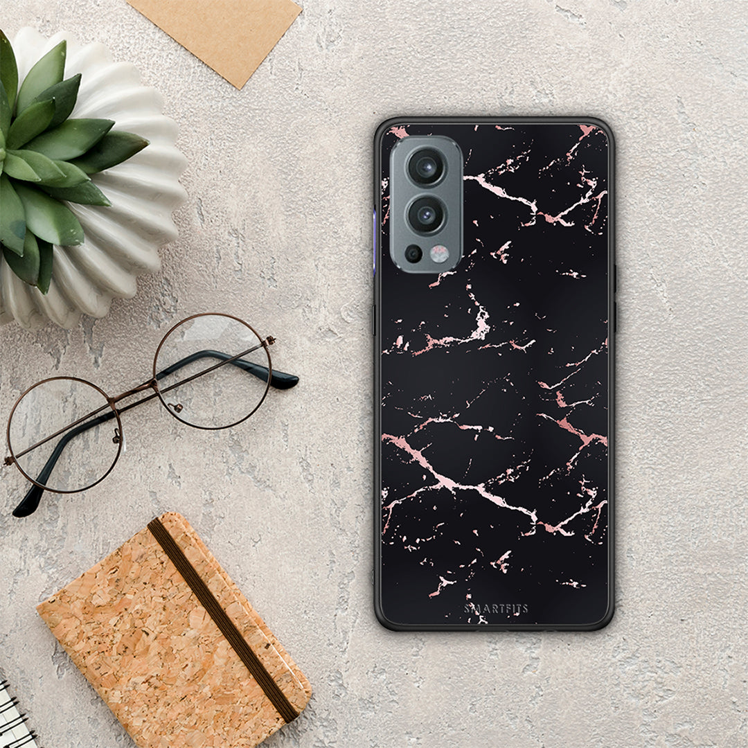 Marble Black Rosegold - OnePlus Nord 2 5G θήκη