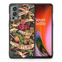 Thumbnail for Θήκη OnePlus Nord 2 5G Ninja Turtles από τη Smartfits με σχέδιο στο πίσω μέρος και μαύρο περίβλημα | OnePlus Nord 2 5G Ninja Turtles case with colorful back and black bezels