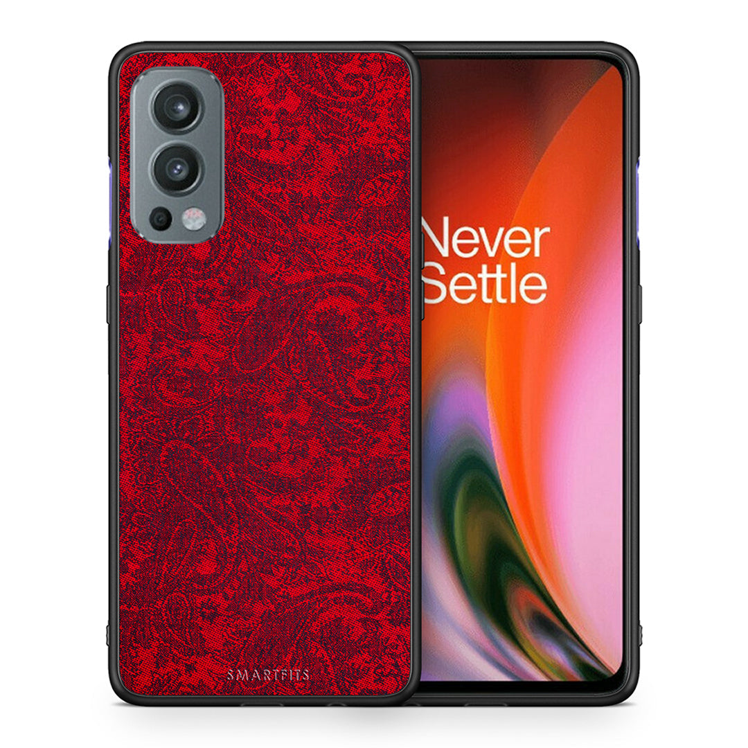 Θήκη OnePlus Nord 2 5G Paisley Cashmere από τη Smartfits με σχέδιο στο πίσω μέρος και μαύρο περίβλημα | OnePlus Nord 2 5G Paisley Cashmere case with colorful back and black bezels