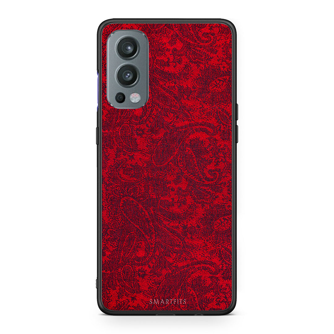 OnePlus Nord 2 5G Paisley Cashmere θήκη από τη Smartfits με σχέδιο στο πίσω μέρος και μαύρο περίβλημα | Smartphone case with colorful back and black bezels by Smartfits