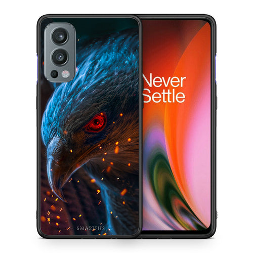 Θήκη OnePlus Nord 2 5G Eagle PopArt από τη Smartfits με σχέδιο στο πίσω μέρος και μαύρο περίβλημα | OnePlus Nord 2 5G Eagle PopArt case with colorful back and black bezels