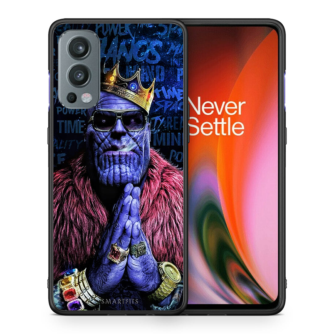 Θήκη OnePlus Nord 2 5G Thanos PopArt από τη Smartfits με σχέδιο στο πίσω μέρος και μαύρο περίβλημα | OnePlus Nord 2 5G Thanos PopArt case with colorful back and black bezels