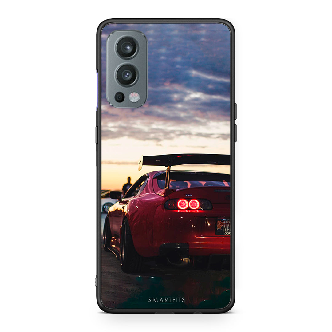 OnePlus Nord 2 5G Racing Supra θήκη από τη Smartfits με σχέδιο στο πίσω μέρος και μαύρο περίβλημα | Smartphone case with colorful back and black bezels by Smartfits