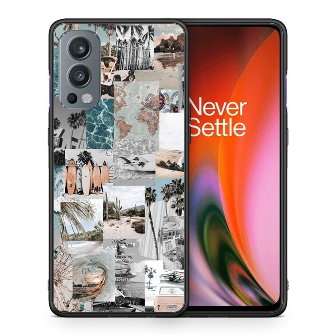 Θήκη OnePlus Nord 2 5G Retro Beach Life από τη Smartfits με σχέδιο στο πίσω μέρος και μαύρο περίβλημα | OnePlus Nord 2 5G Retro Beach Life case with colorful back and black bezels