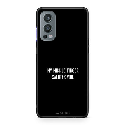 OnePlus Nord 2 5G Salute θήκη από τη Smartfits με σχέδιο στο πίσω μέρος και μαύρο περίβλημα | Smartphone case with colorful back and black bezels by Smartfits