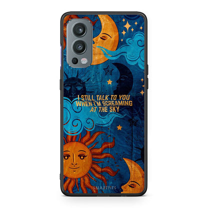OnePlus Nord 2 5G Screaming Sky θήκη από τη Smartfits με σχέδιο στο πίσω μέρος και μαύρο περίβλημα | Smartphone case with colorful back and black bezels by Smartfits