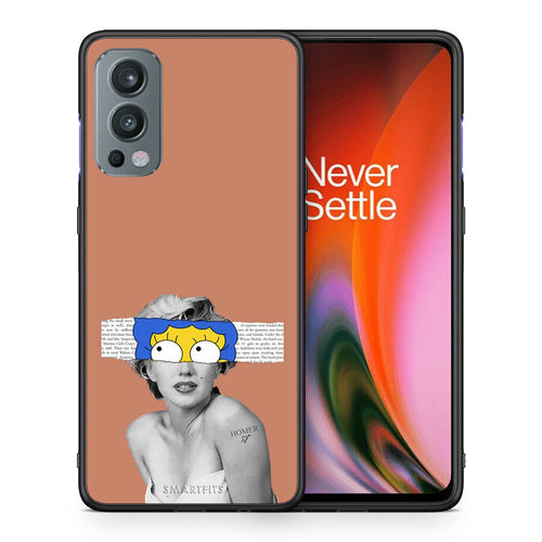 Θήκη OnePlus Nord 2 5G Sim Merilyn από τη Smartfits με σχέδιο στο πίσω μέρος και μαύρο περίβλημα | OnePlus Nord 2 5G Sim Merilyn case with colorful back and black bezels