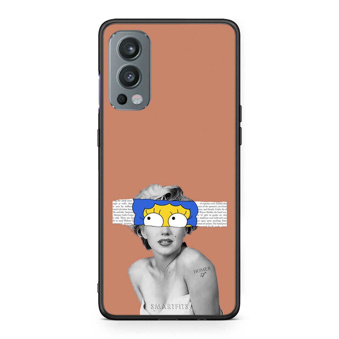 OnePlus Nord 2 5G Sim Merilyn θήκη από τη Smartfits με σχέδιο στο πίσω μέρος και μαύρο περίβλημα | Smartphone case with colorful back and black bezels by Smartfits