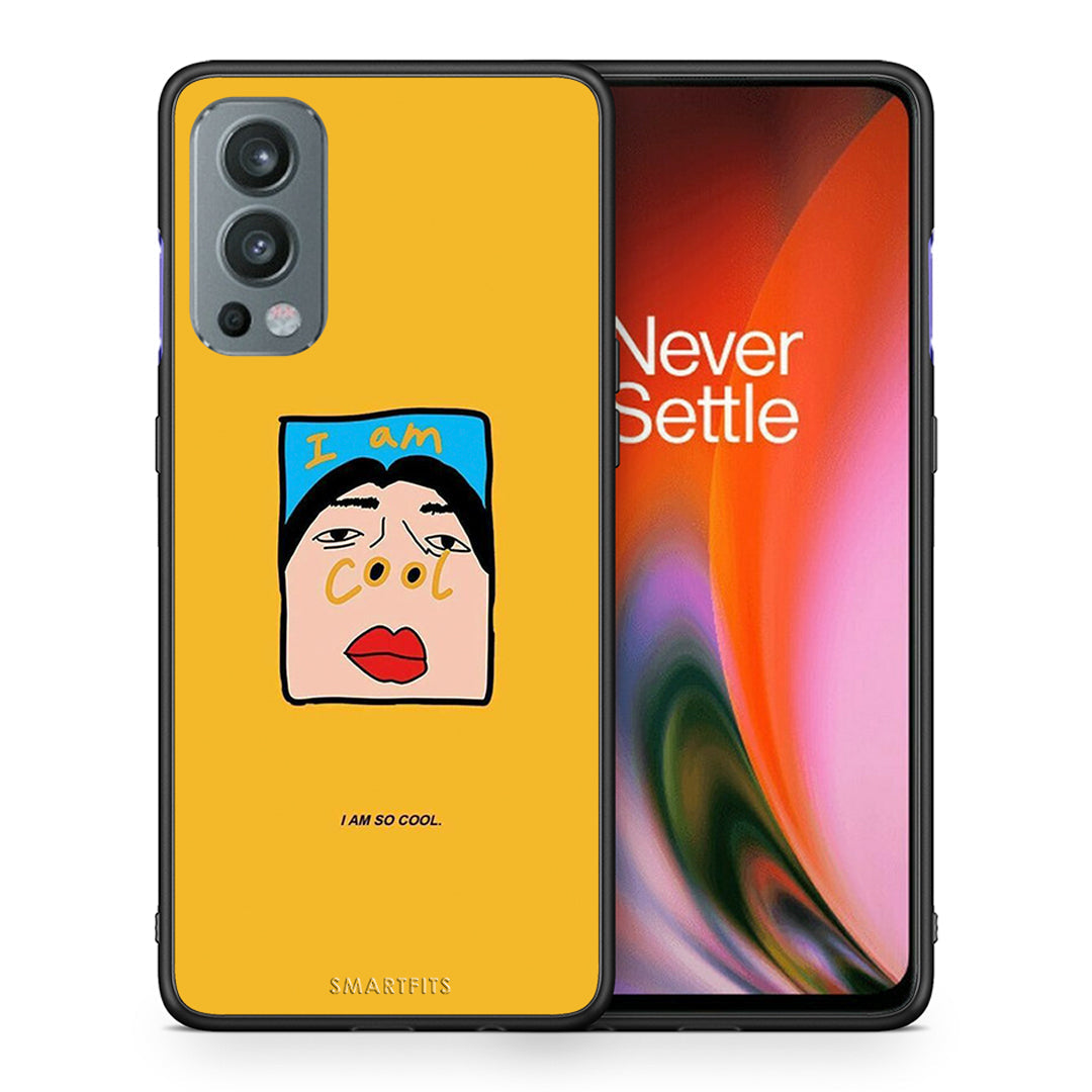 Θήκη Αγίου Βαλεντίνου OnePlus Nord 2 5G So Cool από τη Smartfits με σχέδιο στο πίσω μέρος και μαύρο περίβλημα | OnePlus Nord 2 5G So Cool case with colorful back and black bezels