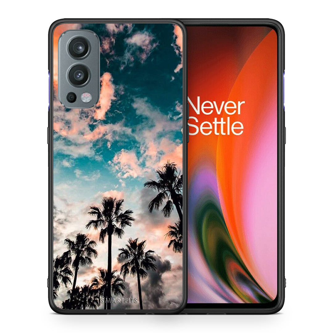 Θήκη OnePlus Nord 2 5G Sky Summer από τη Smartfits με σχέδιο στο πίσω μέρος και μαύρο περίβλημα | OnePlus Nord 2 5G Sky Summer case with colorful back and black bezels