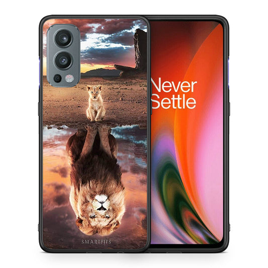 Θήκη Αγίου Βαλεντίνου OnePlus Nord 2 5G Sunset Dreams από τη Smartfits με σχέδιο στο πίσω μέρος και μαύρο περίβλημα | OnePlus Nord 2 5G Sunset Dreams case with colorful back and black bezels