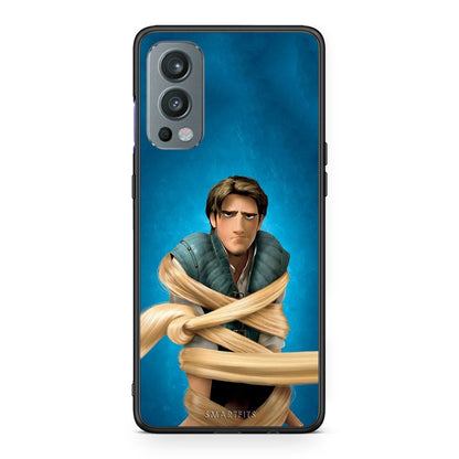 OnePlus Nord 2 5G Tangled 1 Θήκη Αγίου Βαλεντίνου από τη Smartfits με σχέδιο στο πίσω μέρος και μαύρο περίβλημα | Smartphone case with colorful back and black bezels by Smartfits