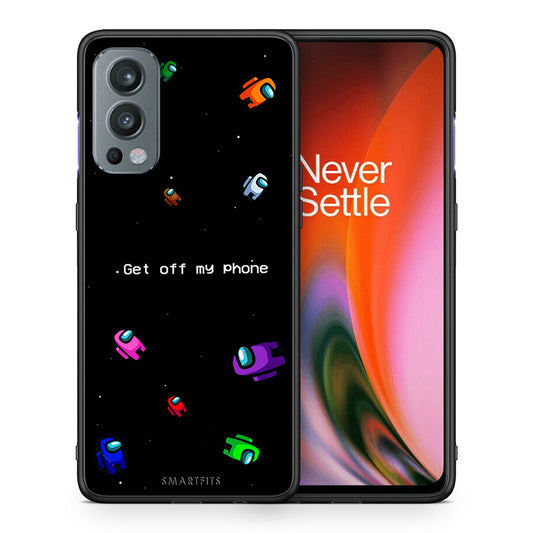 Θήκη OnePlus Nord 2 5G AFK Text από τη Smartfits με σχέδιο στο πίσω μέρος και μαύρο περίβλημα | OnePlus Nord 2 5G AFK Text case with colorful back and black bezels