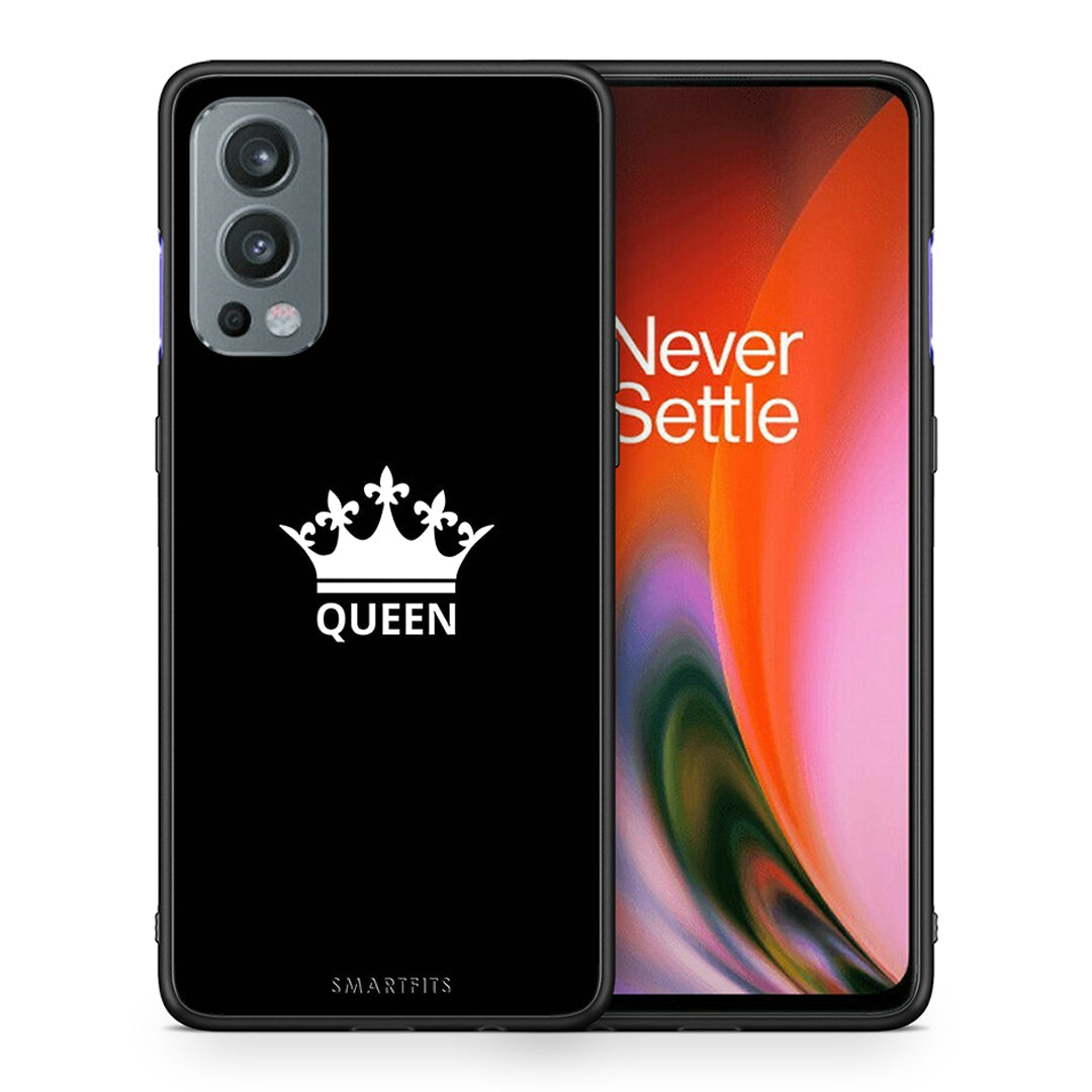 Θήκη OnePlus Nord 2 5G Queen Valentine από τη Smartfits με σχέδιο στο πίσω μέρος και μαύρο περίβλημα | OnePlus Nord 2 5G Queen Valentine case with colorful back and black bezels