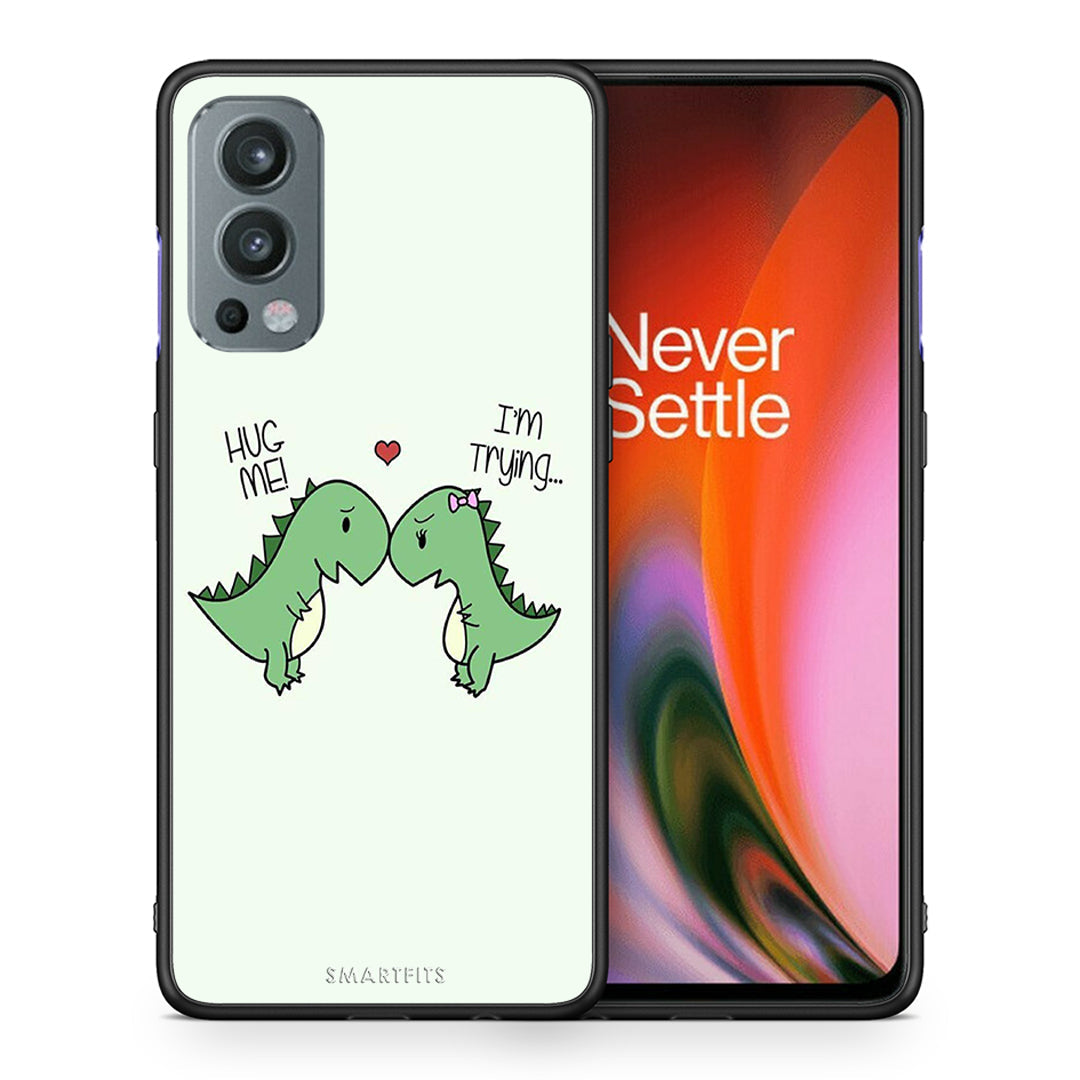 Θήκη OnePlus Nord 2 5G Rex Valentine από τη Smartfits με σχέδιο στο πίσω μέρος και μαύρο περίβλημα | OnePlus Nord 2 5G Rex Valentine case with colorful back and black bezels