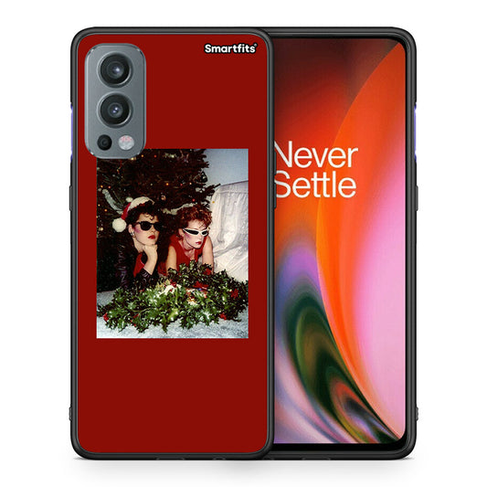 Θήκη OnePlus Nord 2 5G Waiting For Xmas από τη Smartfits με σχέδιο στο πίσω μέρος και μαύρο περίβλημα | OnePlus Nord 2 5G Waiting For Xmas case with colorful back and black bezels