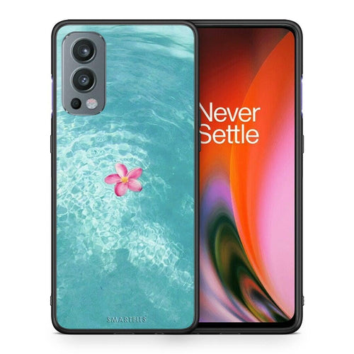 Θήκη OnePlus Nord 2 5G Water Flower από τη Smartfits με σχέδιο στο πίσω μέρος και μαύρο περίβλημα | OnePlus Nord 2 5G Water Flower case with colorful back and black bezels