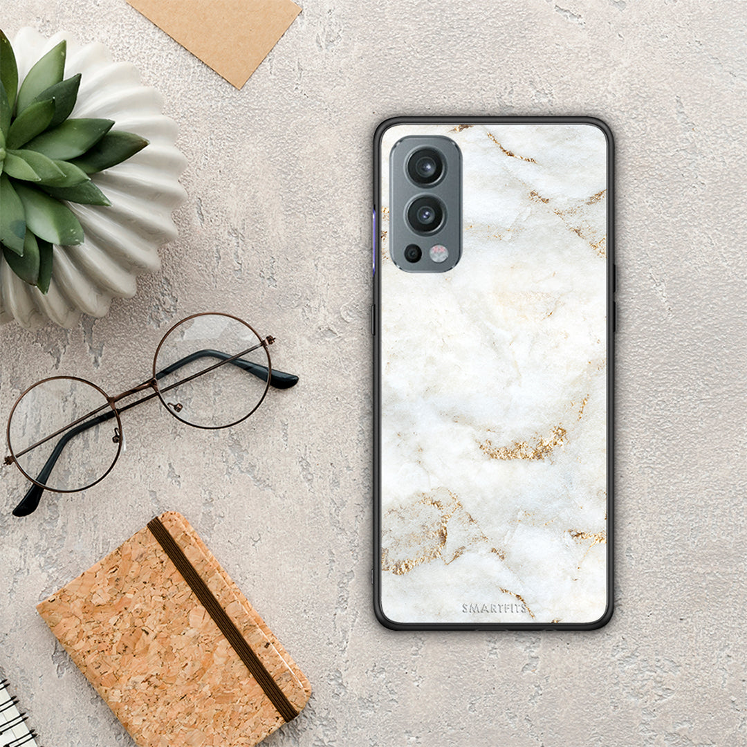 White Gold Marble - OnePlus Nord 2 5G θήκη