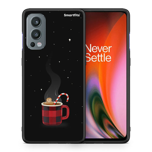 Θήκη OnePlus Nord 2 5G Xmas Bathing από τη Smartfits με σχέδιο στο πίσω μέρος και μαύρο περίβλημα | OnePlus Nord 2 5G Xmas Bathing case with colorful back and black bezels