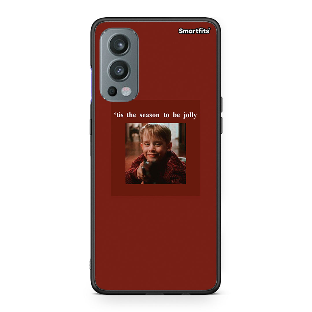 OnePlus Nord 2 5G Xmas Ultimate Spirit θήκη από τη Smartfits με σχέδιο στο πίσω μέρος και μαύρο περίβλημα | Smartphone case with colorful back and black bezels by Smartfits