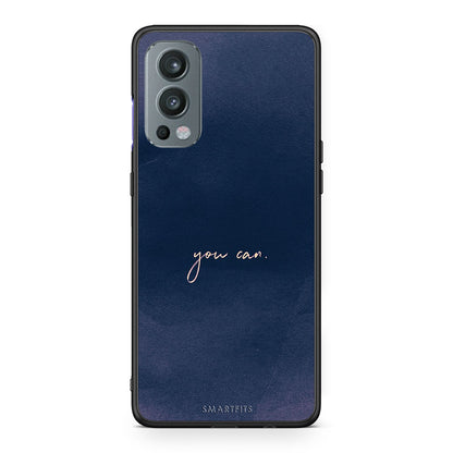 OnePlus Nord 2 5G You Can θήκη από τη Smartfits με σχέδιο στο πίσω μέρος και μαύρο περίβλημα | Smartphone case with colorful back and black bezels by Smartfits