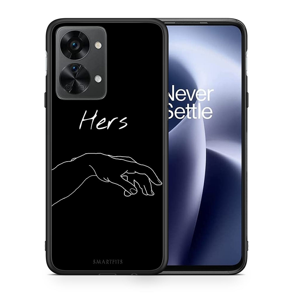 Θήκη Αγίου Βαλεντίνου OnePlus Nord 2T Aeshetic Love 1 από τη Smartfits με σχέδιο στο πίσω μέρος και μαύρο περίβλημα | OnePlus Nord 2T Aeshetic Love 1 case with colorful back and black bezels