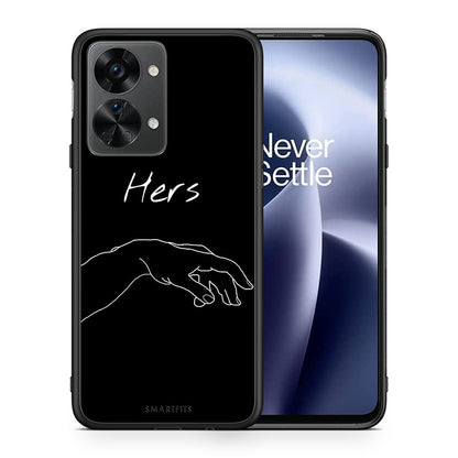 Θήκη Αγίου Βαλεντίνου OnePlus Nord 2T Aeshetic Love 1 από τη Smartfits με σχέδιο στο πίσω μέρος και μαύρο περίβλημα | OnePlus Nord 2T Aeshetic Love 1 case with colorful back and black bezels