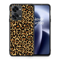 Thumbnail for Θήκη OnePlus Nord 2T Leopard Animal από τη Smartfits με σχέδιο στο πίσω μέρος και μαύρο περίβλημα | OnePlus Nord 2T Leopard Animal case with colorful back and black bezels