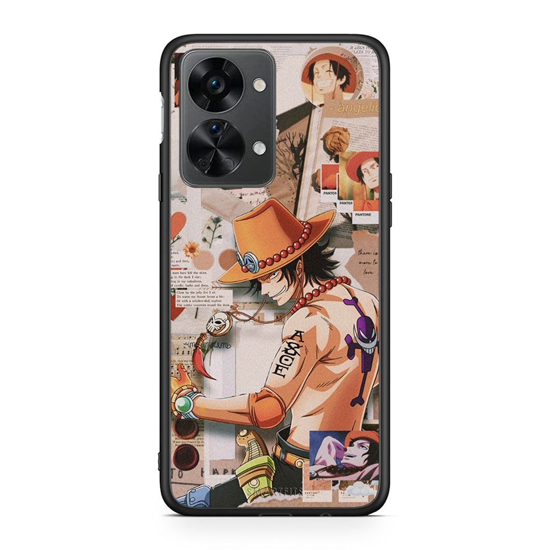 OnePlus Nord 2T Anime Collage θήκη από τη Smartfits με σχέδιο στο πίσω μέρος και μαύρο περίβλημα | Smartphone case with colorful back and black bezels by Smartfits