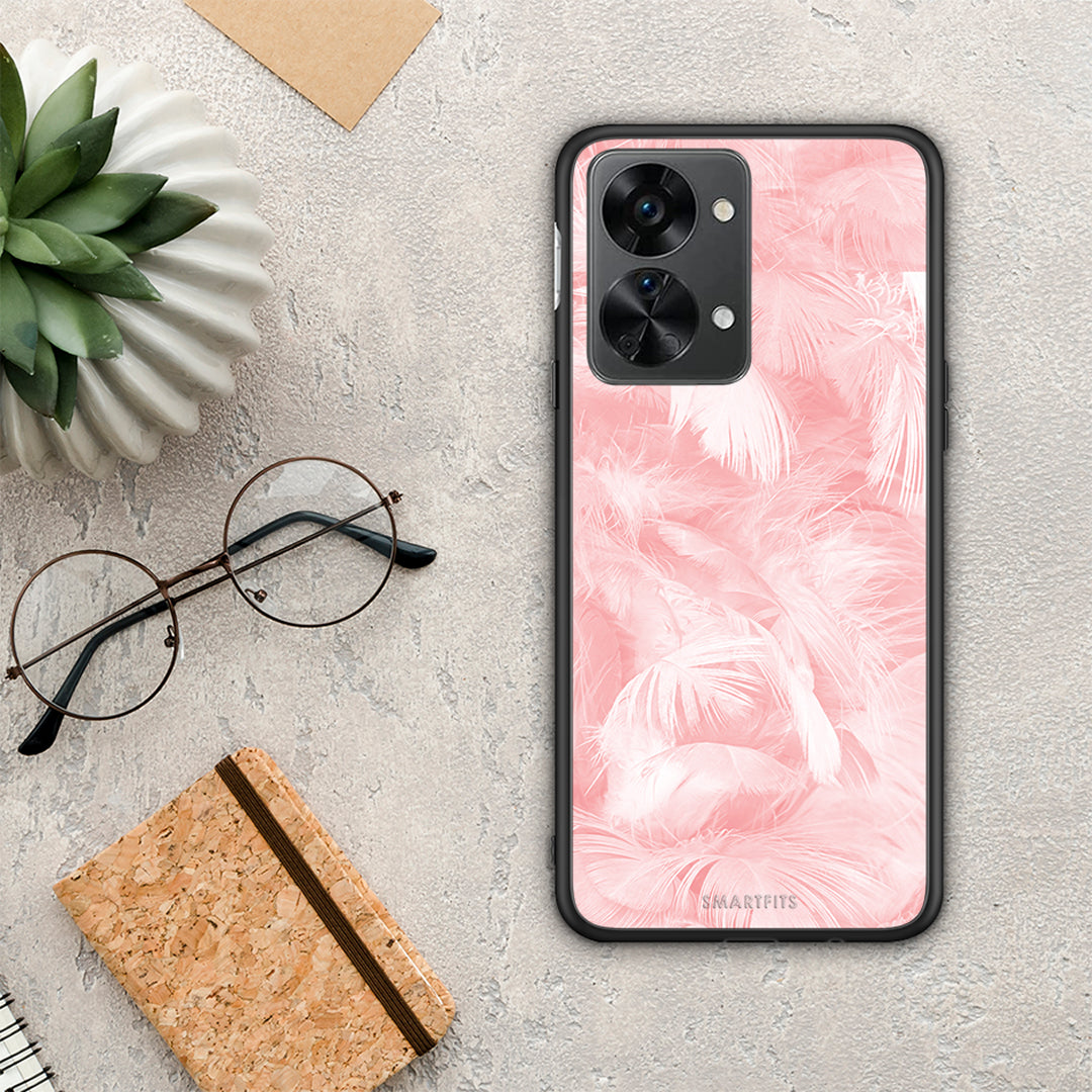 Boho Pink Feather - OnePlus Nord 2T θήκη