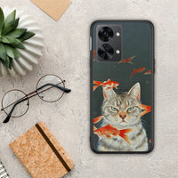 Thumbnail for Cat Goldfish - OnePlus Nord 2T θήκη