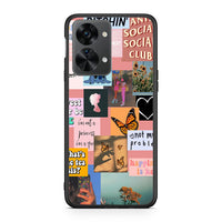 Thumbnail for OnePlus Nord 2T Collage Bitchin Θήκη Αγίου Βαλεντίνου από τη Smartfits με σχέδιο στο πίσω μέρος και μαύρο περίβλημα | Smartphone case with colorful back and black bezels by Smartfits