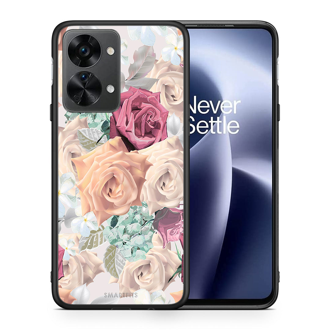 Θήκη OnePlus Nord 2T Bouquet Floral από τη Smartfits με σχέδιο στο πίσω μέρος και μαύρο περίβλημα | OnePlus Nord 2T Bouquet Floral case with colorful back and black bezels
