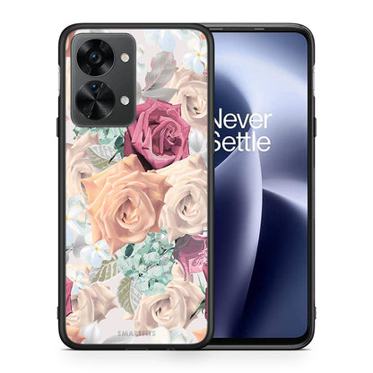 Θήκη OnePlus Nord 2T Bouquet Floral από τη Smartfits με σχέδιο στο πίσω μέρος και μαύρο περίβλημα | OnePlus Nord 2T Bouquet Floral case with colorful back and black bezels