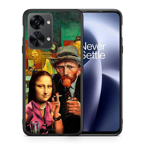 Θήκη OnePlus Nord 2T Funny Art από τη Smartfits με σχέδιο στο πίσω μέρος και μαύρο περίβλημα | OnePlus Nord 2T Funny Art case with colorful back and black bezels