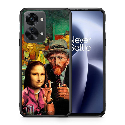 Θήκη OnePlus Nord 2T Funny Art από τη Smartfits με σχέδιο στο πίσω μέρος και μαύρο περίβλημα | OnePlus Nord 2T Funny Art case with colorful back and black bezels