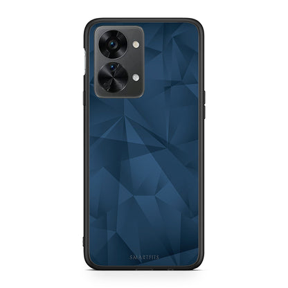 39 - OnePlus Nord 2T Blue Abstract Geometric case, cover, bumper