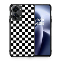 Thumbnail for Θήκη OnePlus Nord 2T Squares Geometric από τη Smartfits με σχέδιο στο πίσω μέρος και μαύρο περίβλημα | OnePlus Nord 2T Squares Geometric case with colorful back and black bezels