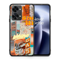 Thumbnail for Θήκη Αγίου Βαλεντίνου OnePlus Nord 2T Groovy Babe από τη Smartfits με σχέδιο στο πίσω μέρος και μαύρο περίβλημα | OnePlus Nord 2T Groovy Babe case with colorful back and black bezels