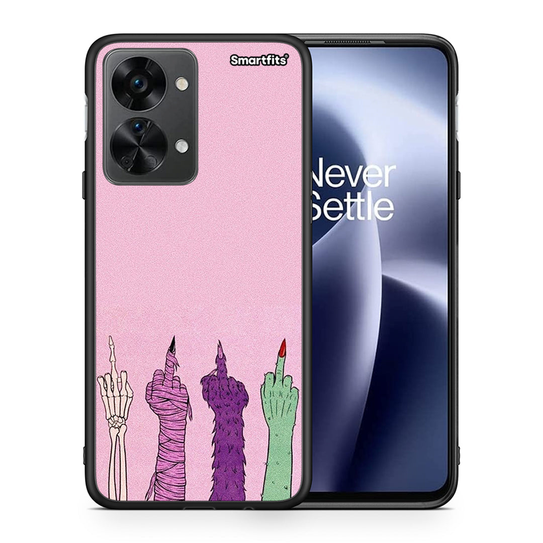 Θήκη OnePlus Nord 2T Halloween Be A Lady από τη Smartfits με σχέδιο στο πίσω μέρος και μαύρο περίβλημα | OnePlus Nord 2T Halloween Be A Lady case with colorful back and black bezels