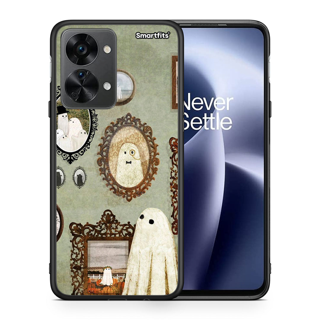 Θήκη OnePlus Nord 2T Halloween Ghost Season από τη Smartfits με σχέδιο στο πίσω μέρος και μαύρο περίβλημα | OnePlus Nord 2T Halloween Ghost Season case with colorful back and black bezels