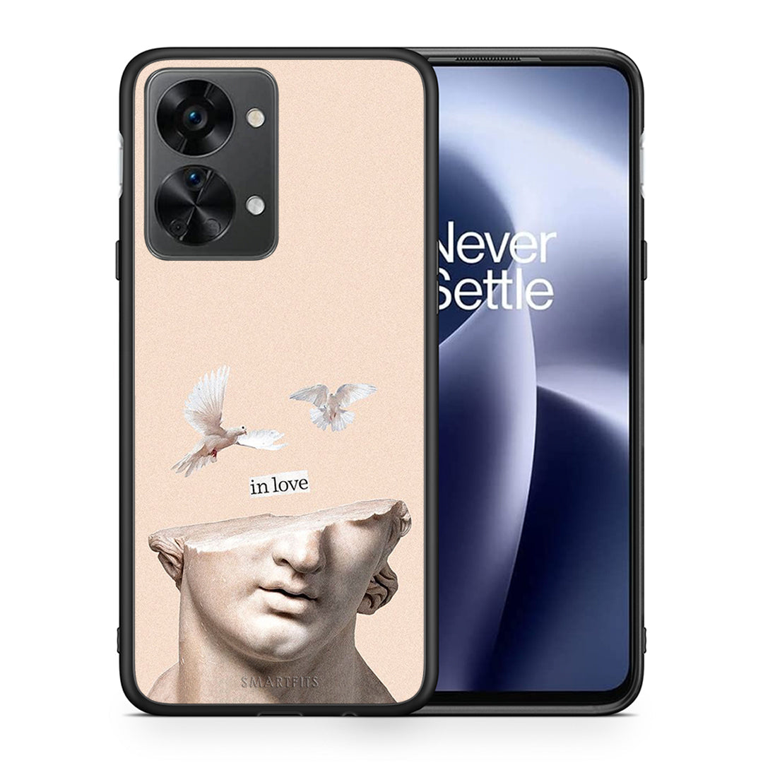 Θήκη OnePlus Nord 2T In Love από τη Smartfits με σχέδιο στο πίσω μέρος και μαύρο περίβλημα | OnePlus Nord 2T In Love case with colorful back and black bezels