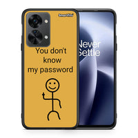 Thumbnail for Θήκη OnePlus Nord 2T My Password από τη Smartfits με σχέδιο στο πίσω μέρος και μαύρο περίβλημα | OnePlus Nord 2T My Password case with colorful back and black bezels